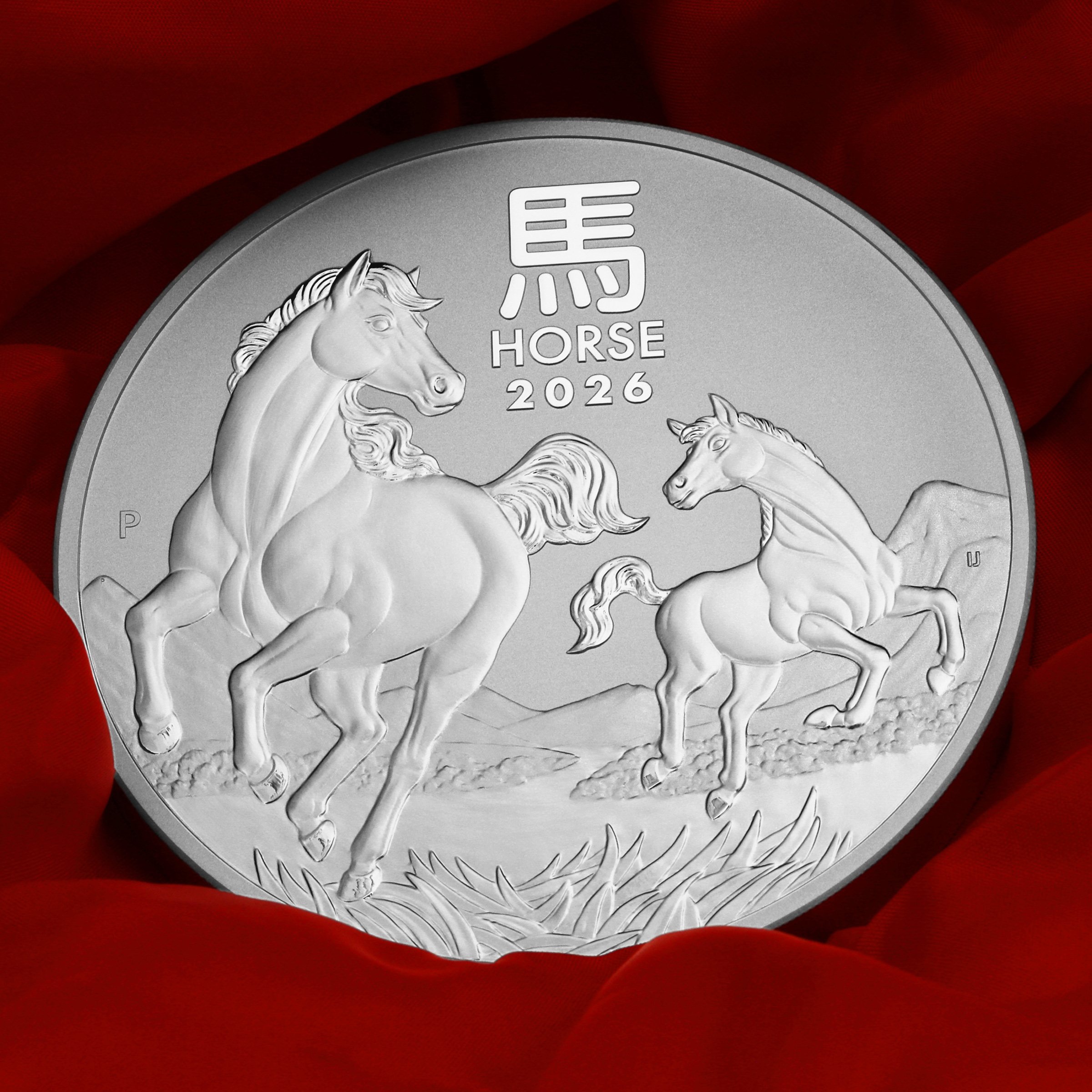 Silbermünze 1kg "Pferd" 2026 Lunar III – Year of the Horse (Australien) - Detailansicht 5