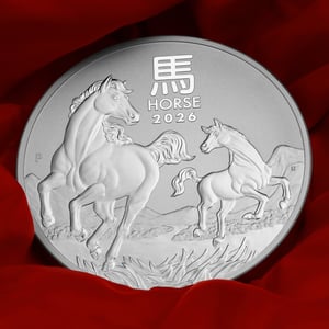 Silbermünze 1kg "Pferd" 2026 Lunar III – Year of the Horse (Australien) - Miniaturansicht 6
