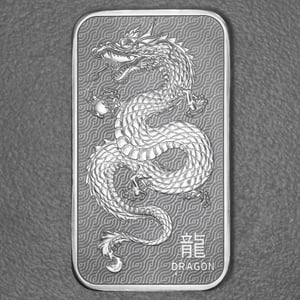 Silberbarren 1oz Perth Mint "Drache" - Hauptansicht