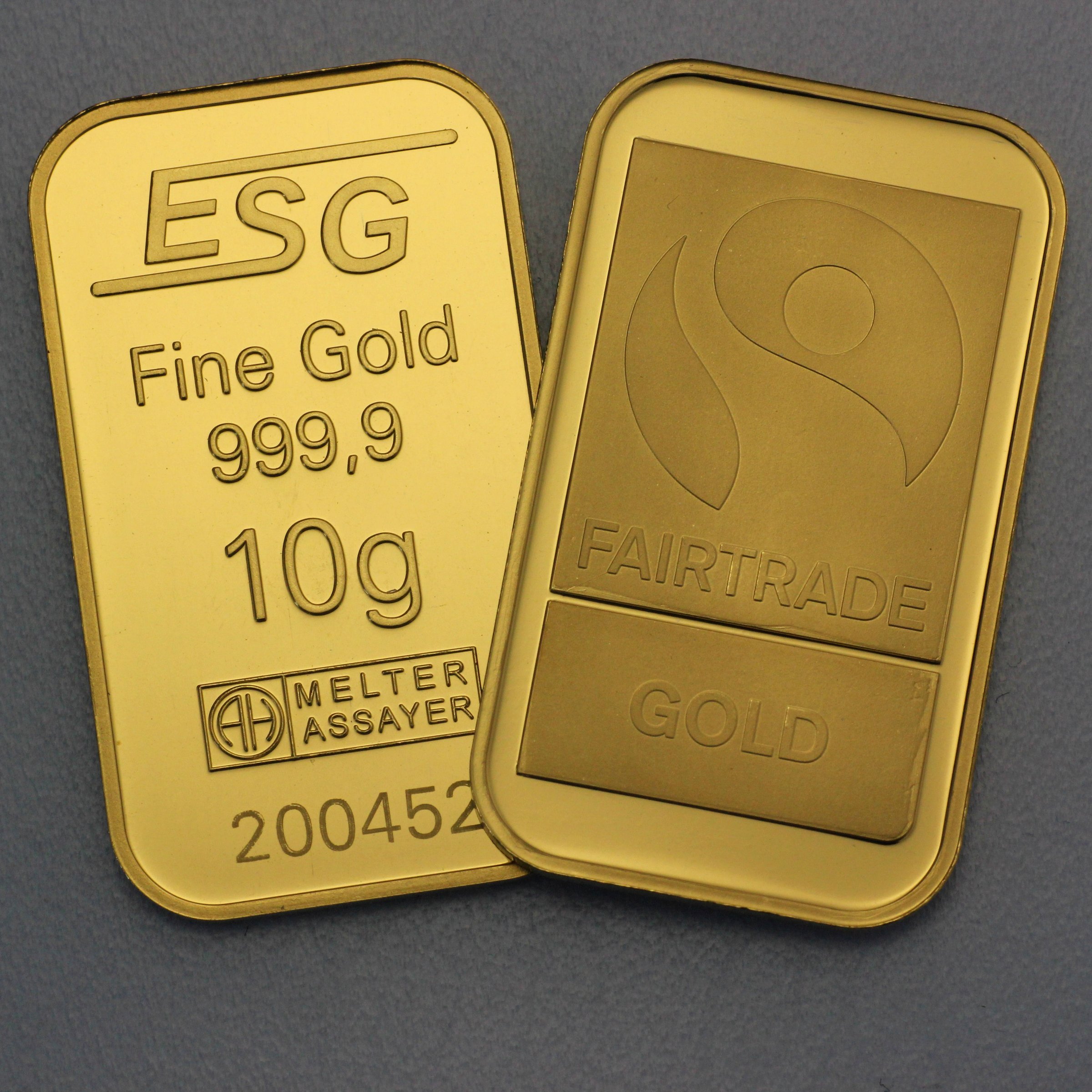 Goldbarren 10g "Fairtrade Gold" (999,9 Au),Blister - Detailansicht 4