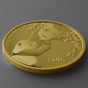 Goldmünze 30g "Panda" 2023 (China) - Miniaturansicht 3