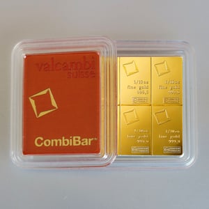 Goldtafel VALCAMBI (10x 1/10oz Au) "CombiBar" - Hauptansicht