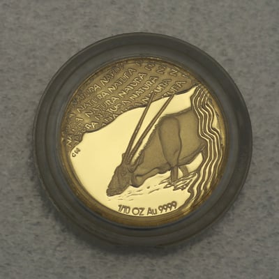 Goldmünze 1/10oz "The Oryx" 2001 Natura - Monarchs of Africa (Südafrika) - Miniaturansicht 1