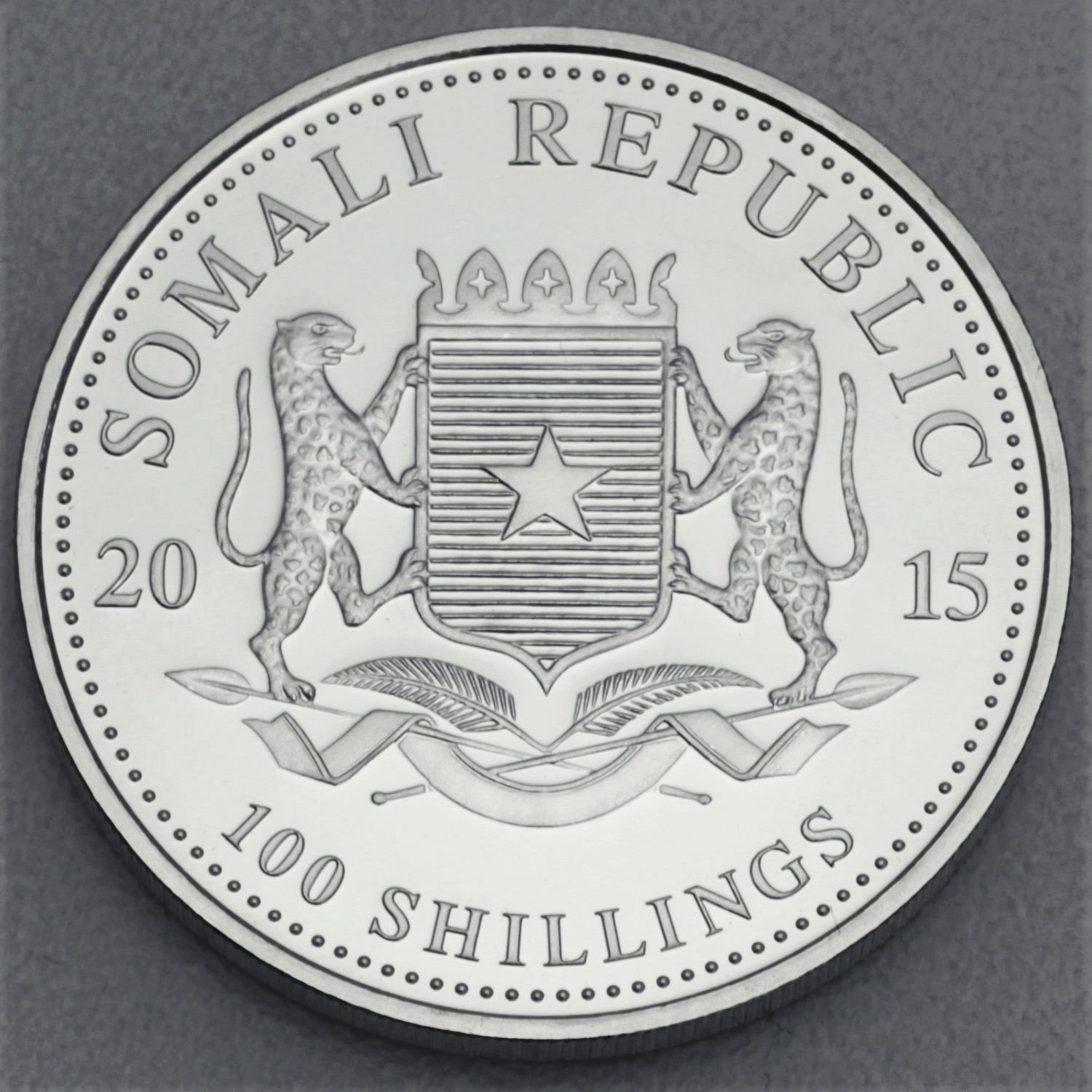 Silbermünze 1oz "Elefant" 2015 African Wildlife diff. (Somalia) - Detailansicht 1