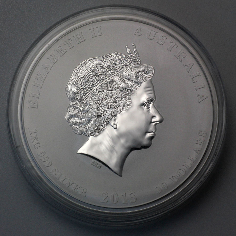 Silbermünze 1kg "Schlange" 2013 Lunar II – Year of the Snake (Australien) - Detailansicht 1