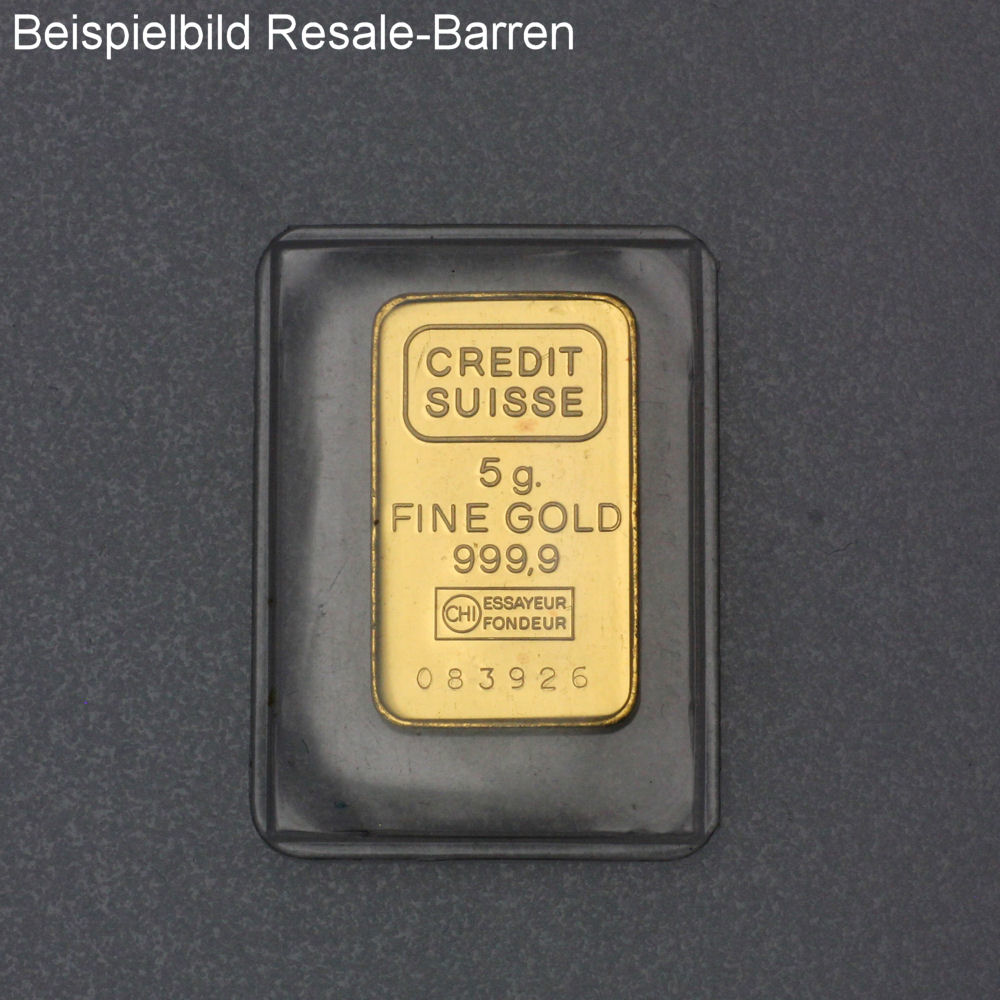 Goldbarren 5g "Resale" (div. Hersteller) - Detailansicht 2