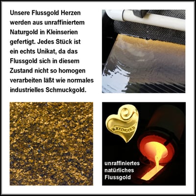 Goldanhänger "Herz aus Rheingold" (Naturgold) - Miniaturansicht 4