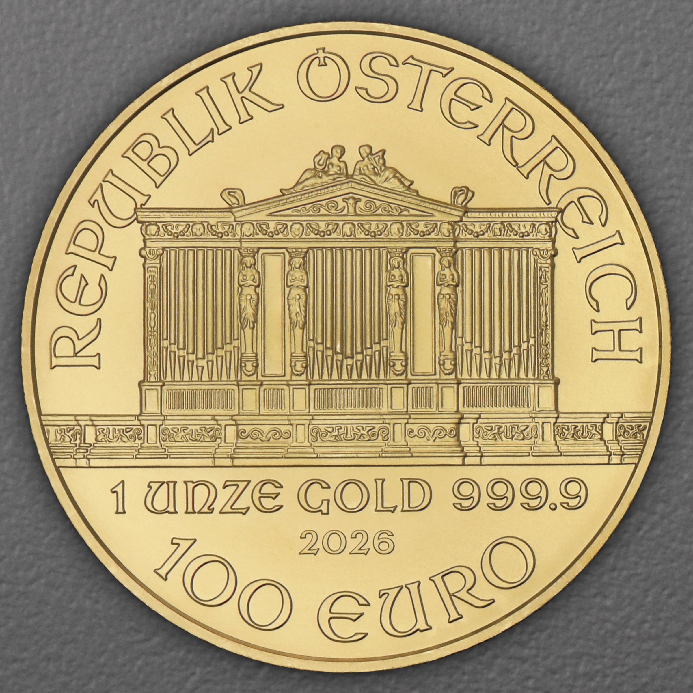 Goldmünze 1oz "Wiener Philharmoniker" aktueller Jahrgang (Österreich) - Detailansicht 1