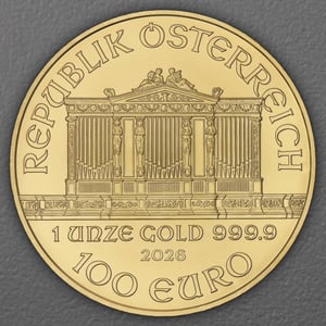 Goldmünze 1oz "Wiener Philharmoniker" aktueller Jahrgang (Österreich) - Miniaturansicht 2