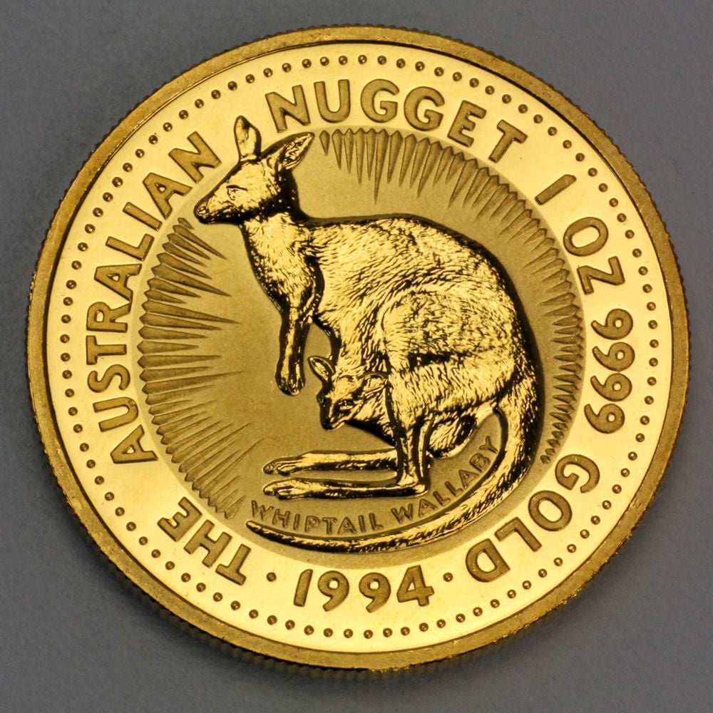 Goldmünze 1oz "Känguru" 1994 Australian Nugget (Australien) - Hauptansicht