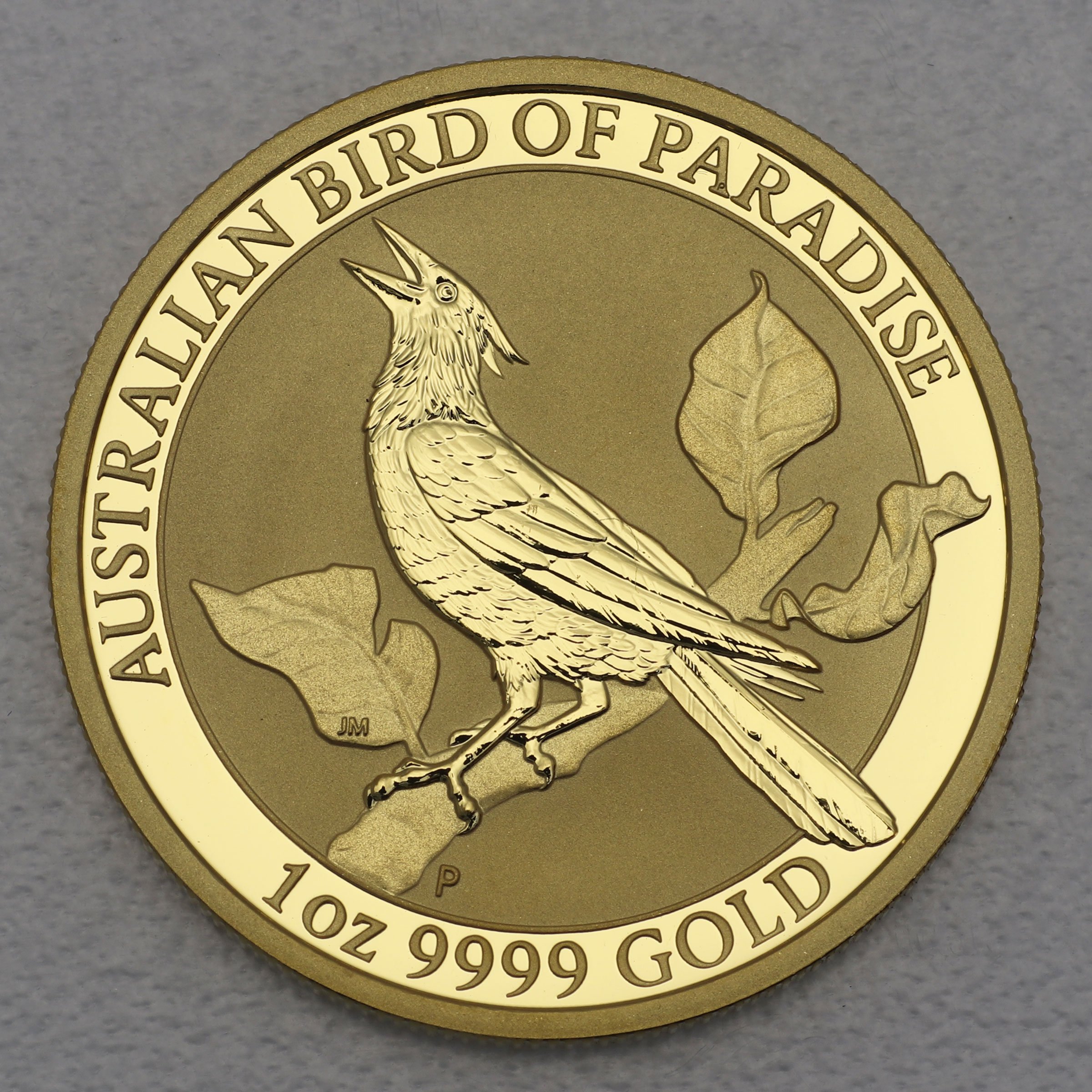 Goldmünze 1oz "Bird of Paradise" 2019 Manucodia (Australien) - Hauptansicht
