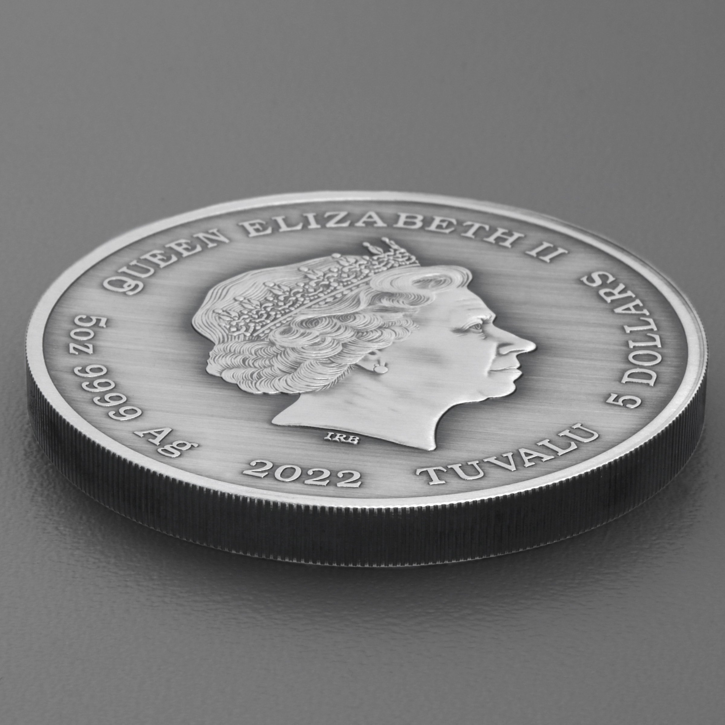 Silbermünze 5oz "Aphrodite" 2022 (AF) Gods of Olympus (Tuvalu) - Detailansicht 3