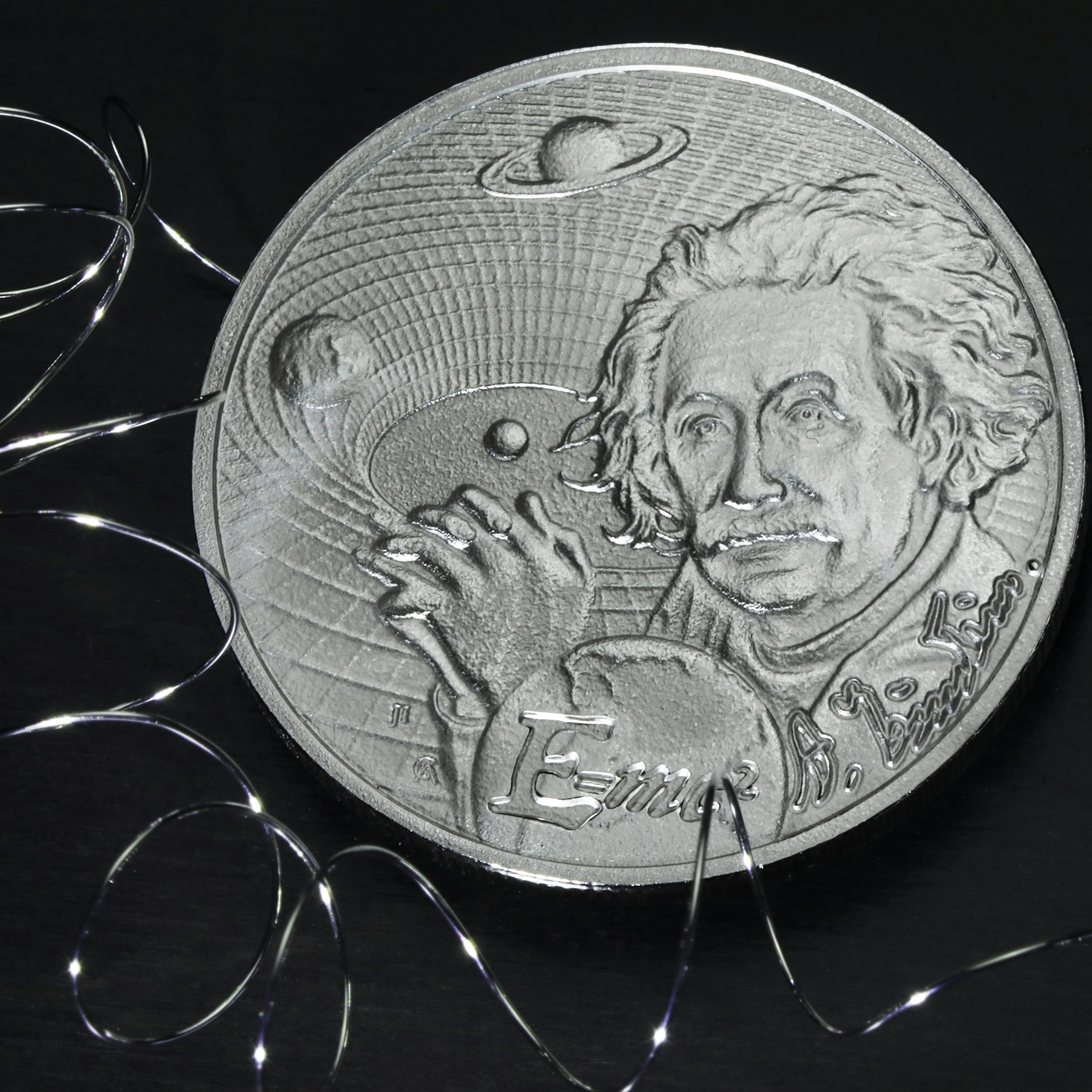 Silbermünze 1oz "Albert Einstein" 2022 Icons of Inspiration (Niue) - Detailansicht 4