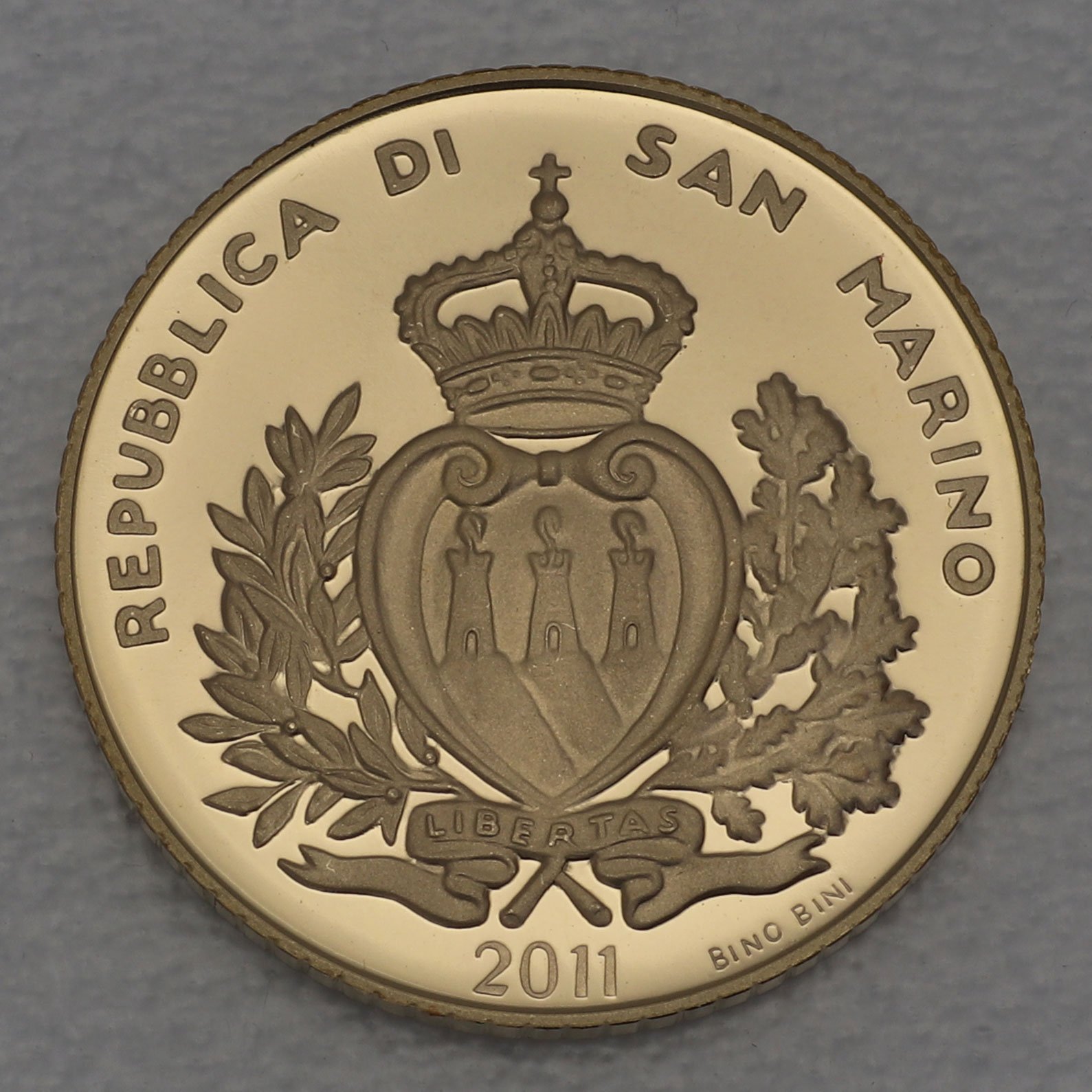 Goldmünze 20 Euro "Castello della Citta" 2011 (PP) Architektonische Elemente (San Marino) - Detailansicht 1