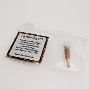 "Rheingold/Flussgold" 1g (Naturgold) - Miniaturansicht 1