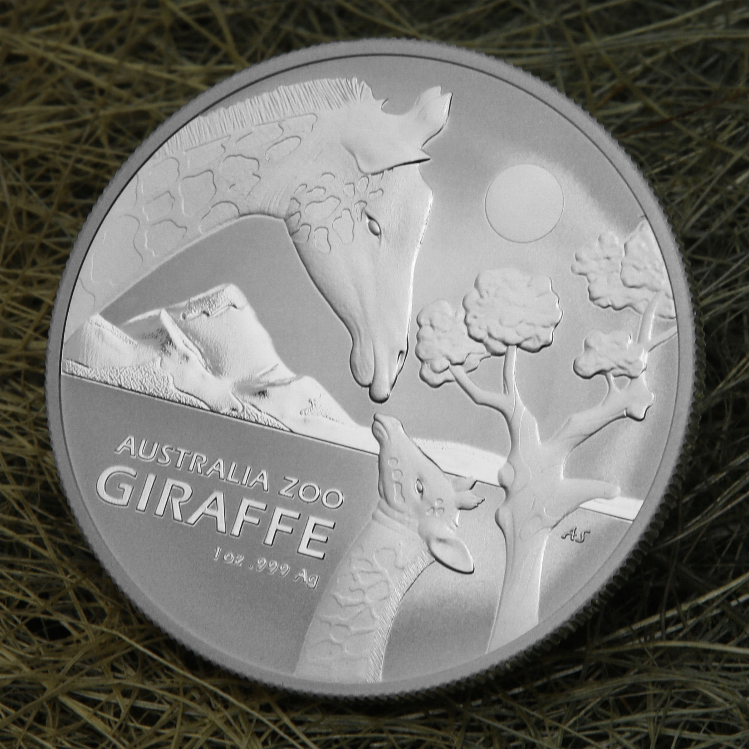 Silbermünze 1oz "Giraffe" 2024 (19%) Australia Zoo (Australien) - Detailansicht 4