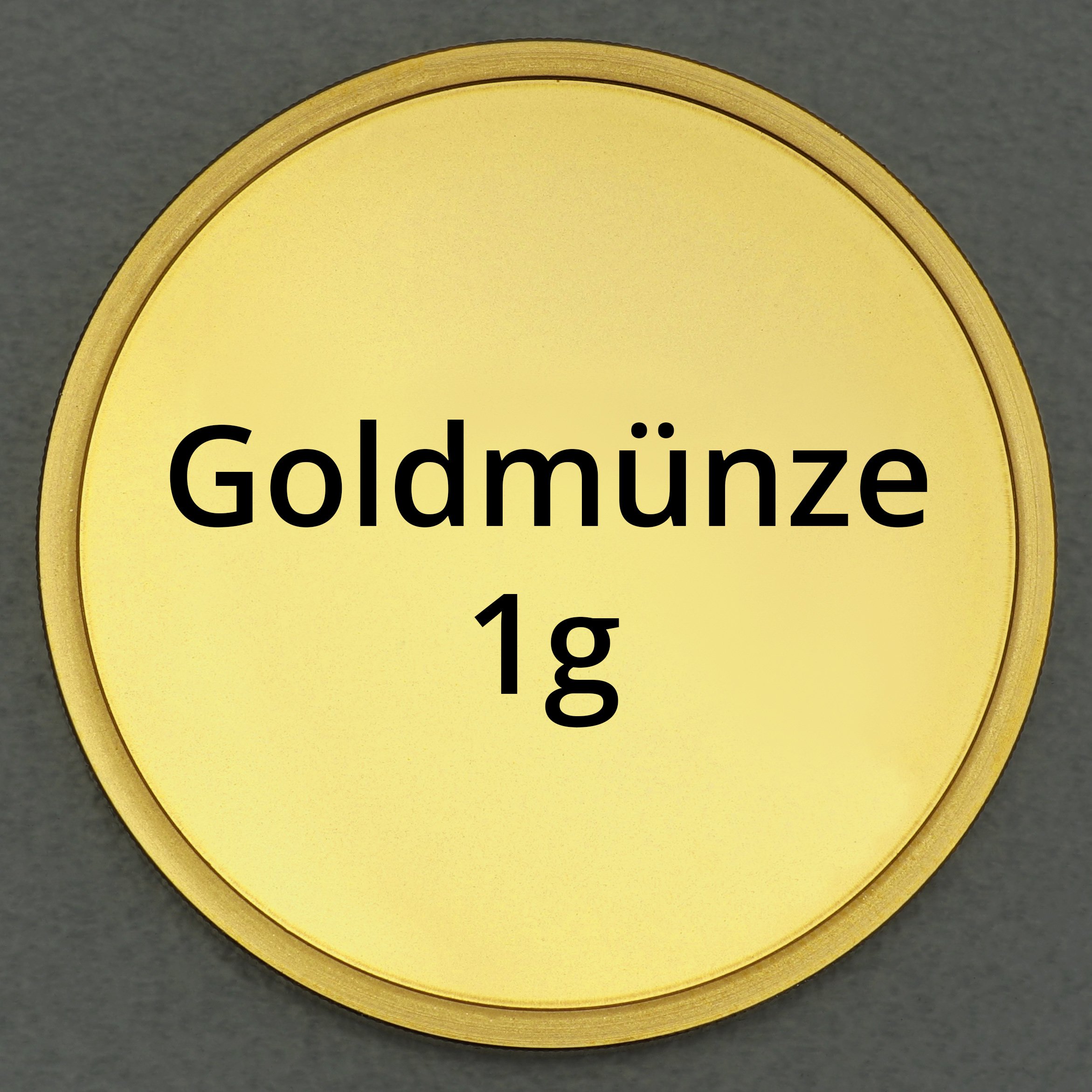 Goldmünze 1g "Anlagegoldmünze" (diverse Hersteller) - Hauptansicht