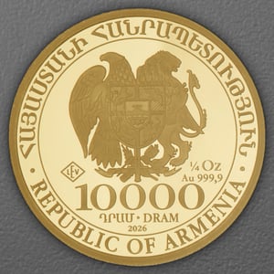 Goldmünze 1/4oz "Arche Noah" aktueller Jahrgang (Armenien) - Miniaturansicht 2