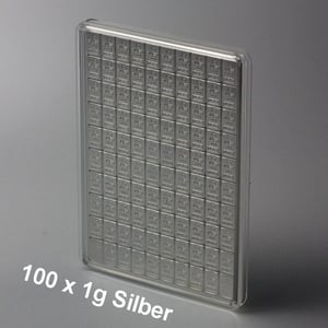 Silbertafel (100x 1g Feinsilber) "CombiBar" - Miniaturansicht 3