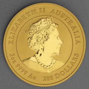 Goldmünze 2oz "Hase" 2023 Lunar III – Year of the Rabbit (Australien) - Miniaturansicht 2