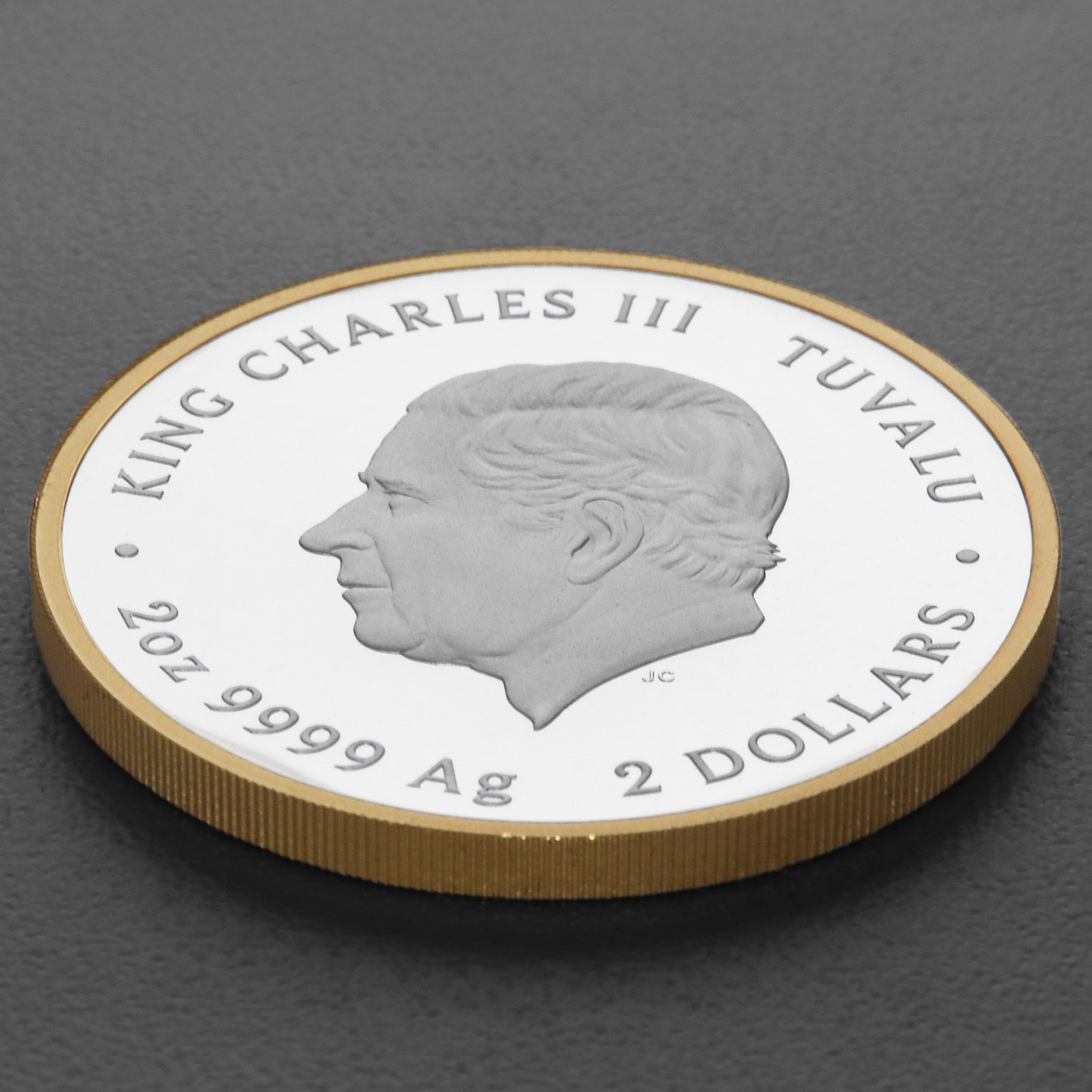 Silbermünze 2oz "SpongeBob Schwammkopf" 2024 (vergoldet) (Tuvalu) - Detailansicht 3