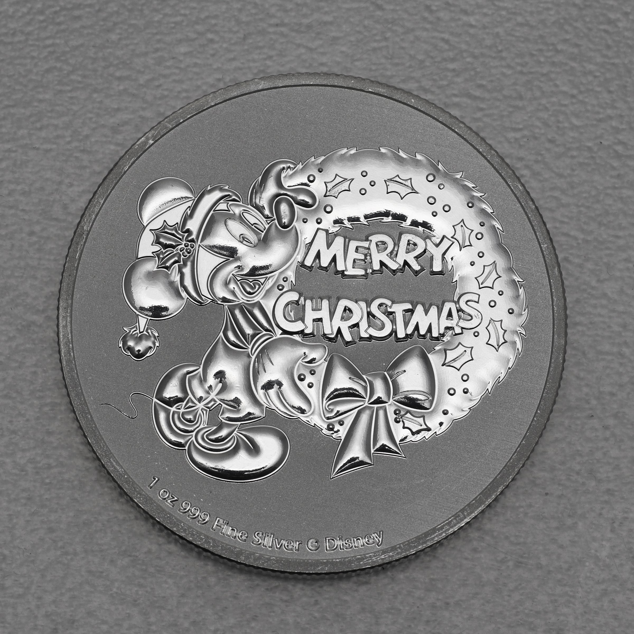 Silbermünze 1oz "Mickey Mouse Christmas" 2021 Disney (Niue) - Hauptansicht
