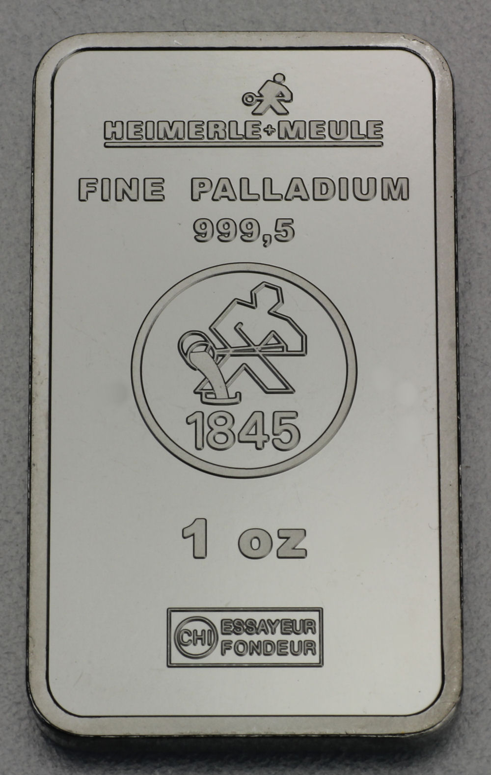 Palladiumbarren 1oz  Heimerle+Meule - Detailansicht 1