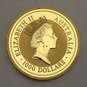 Goldmünze 10oz "Känguru" 1995 Australian Nugget (Australien) - Miniaturansicht 2