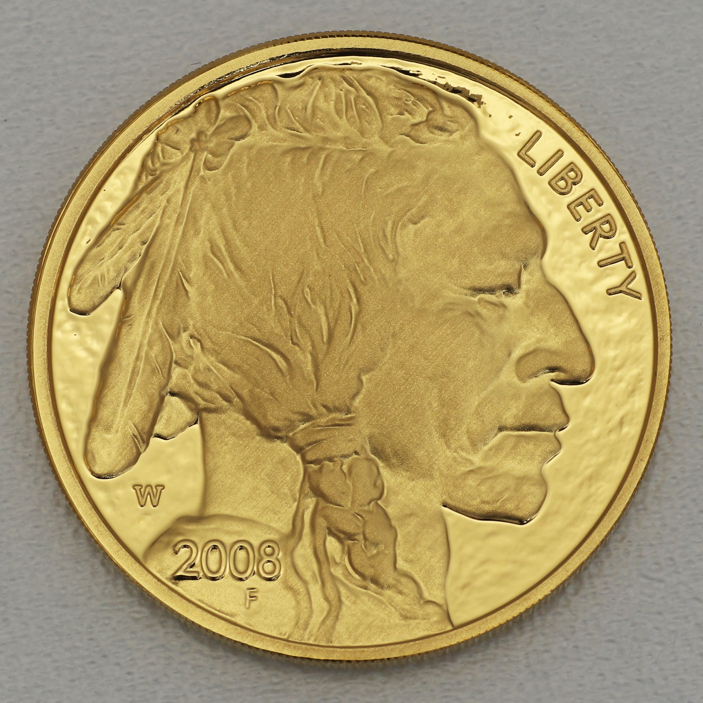 Goldmünze 1/2oz "American Buffalo" 2008 (PP) (USA) - Detailansicht 1