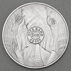 Silbermünze 1oz "Elefant" 2021 Big Five II (Südafrika) - Miniaturansicht 2