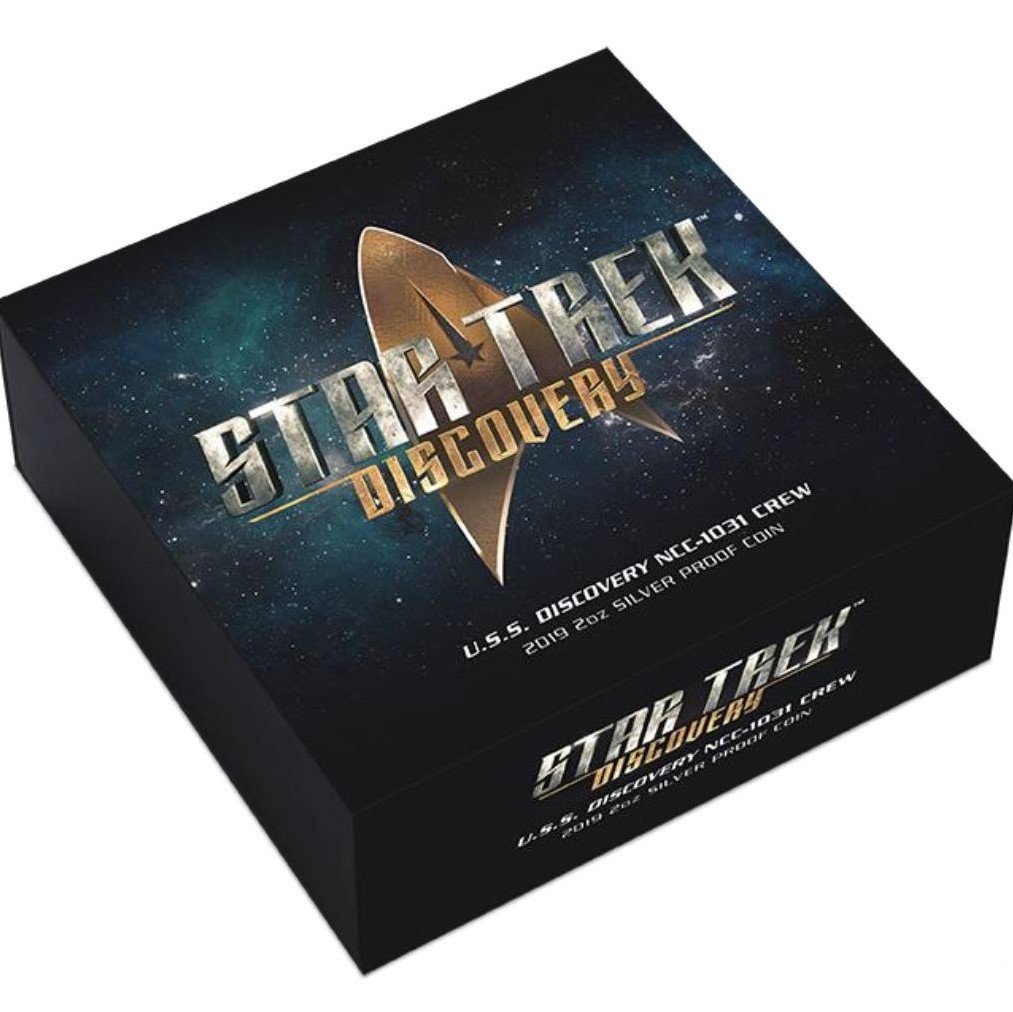 Silbermünze 2oz "Crew" 2019 (PP/koloriert) Star Trek – Discovery (Tuvalu) - Detailansicht 3