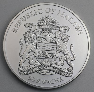 Silbermünze 1oz "Springbock" 2010 (Malawi) - Miniaturansicht 2