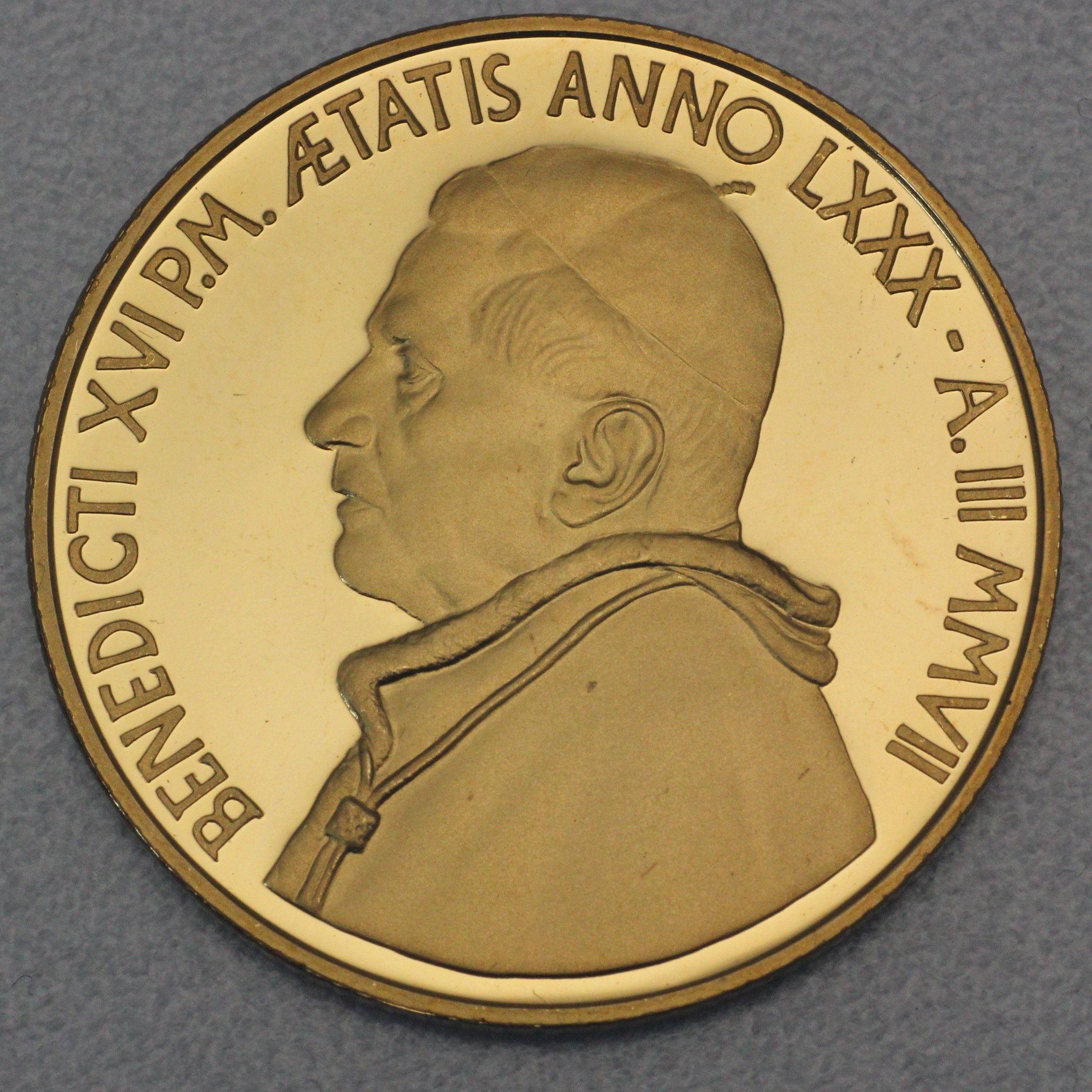 Goldmünze "50 Euro - 2007" Eucharistie (Vatikanstadt) - Detailansicht 1