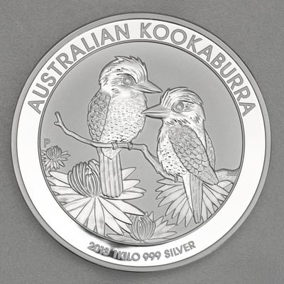 Silbermünze 1kg "Kookaburra" 2013 (Australien) - Miniaturansicht 1