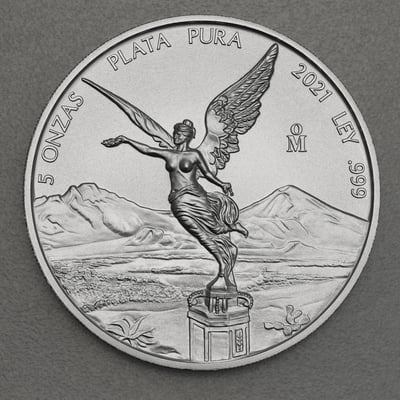 Silbermünze 5oz "Libertad" 2021 (Mexiko) - Miniaturansicht 1