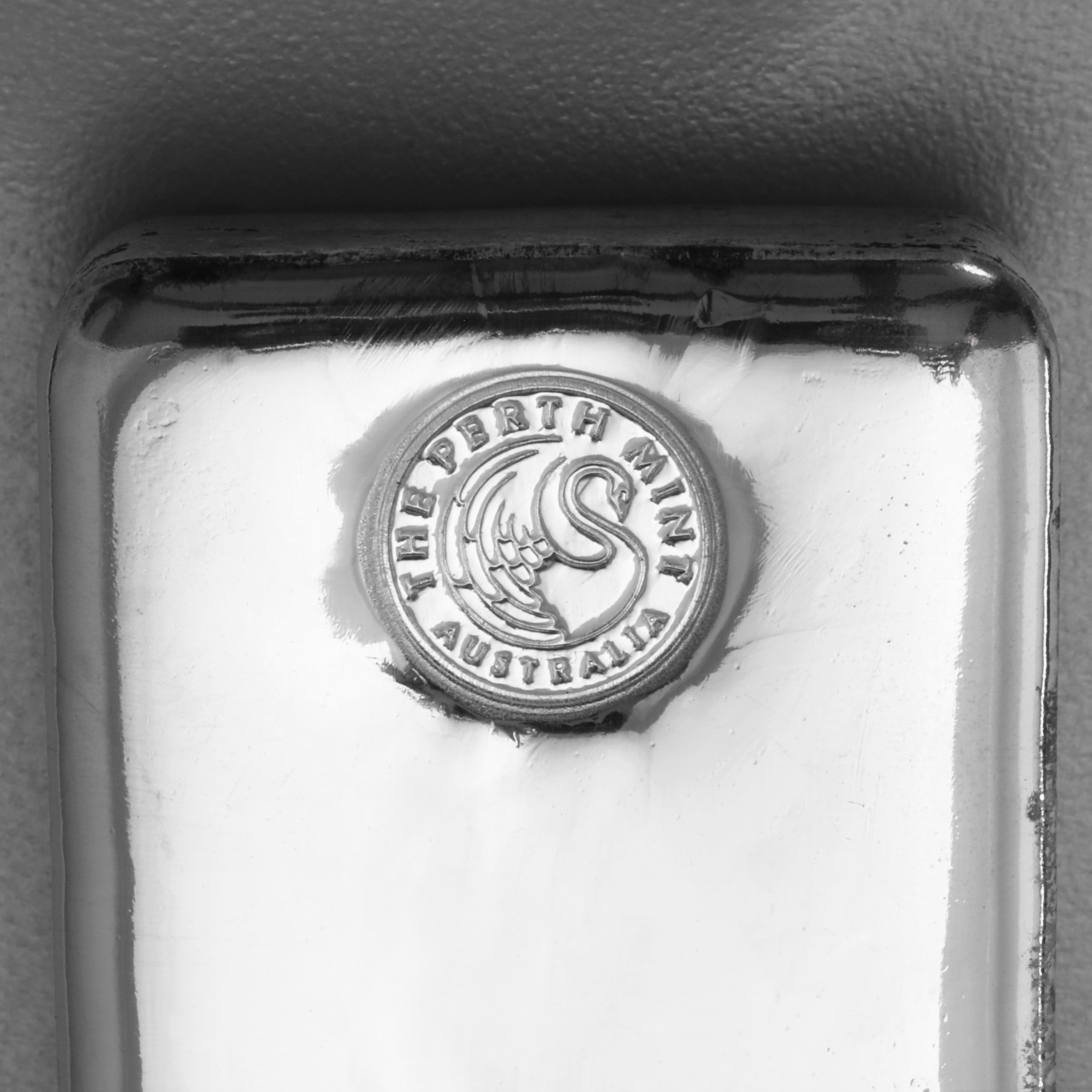 Silberbarren 1kg Perth Mint, gegossen - Detailansicht 3