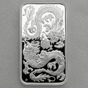 Silber Münzbarren 1oz "Rectangular Dragon" 2020 (PP/HR) (Australien) - Hauptansicht