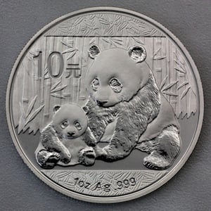 Silbermünze 1oz "Panda" 2012 (China) - Hauptansicht