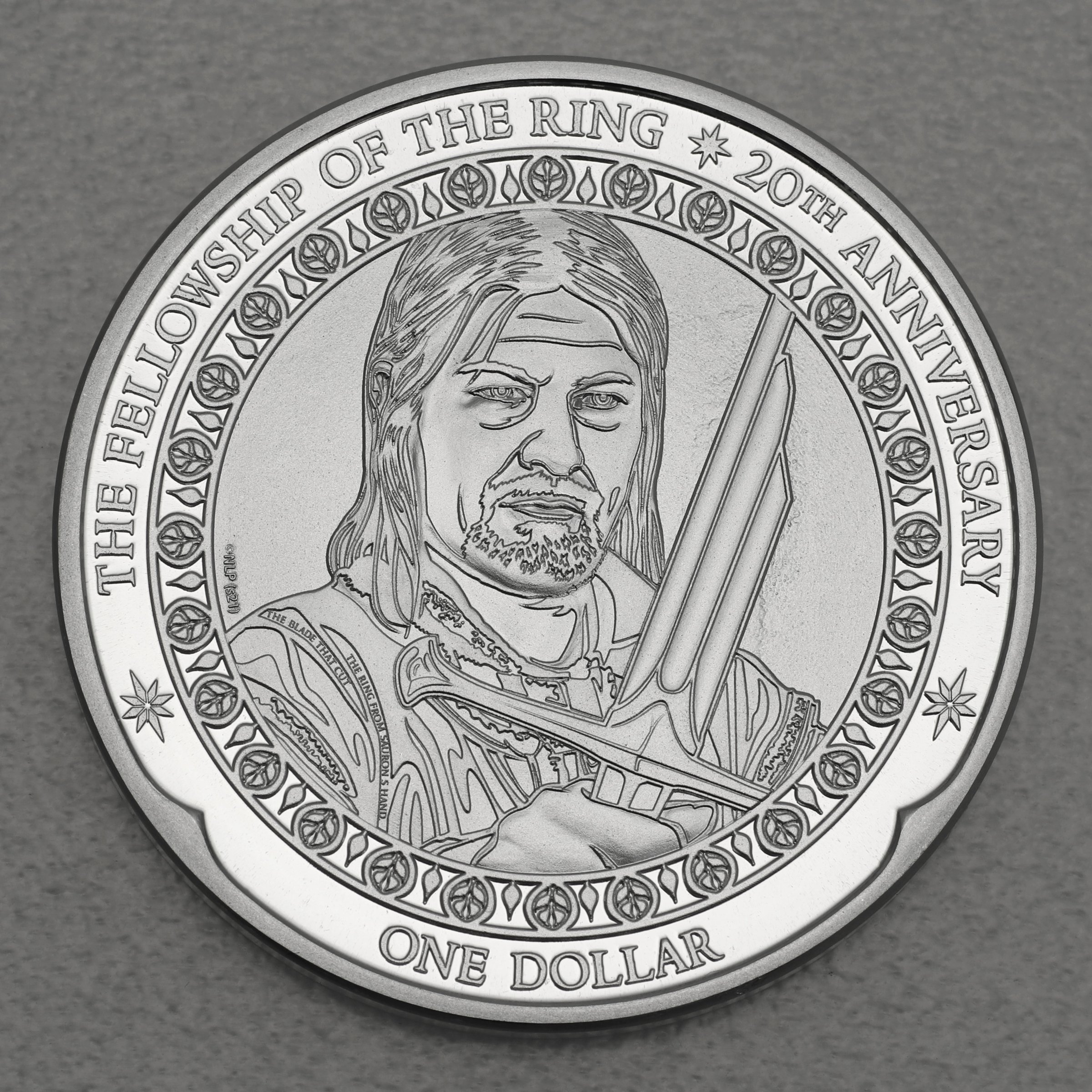 Silbermünze 1oz " Boromir" 2021 Herr der Ringe (Niue) - Hauptansicht
