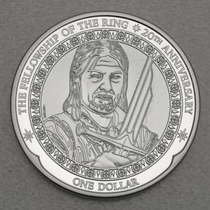 Silbermünze 1oz " Boromir" 2021 Herr der Ringe (Niue) - Hauptansicht