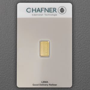 Goldbarren 0,5g "C.HAFNER - Prägeform" - Hauptansicht