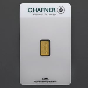 Goldbarren 1g "C.HAFNER - Prägeform" - Hauptansicht