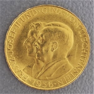 Goldmünze "25 Franken" (Liechtenstein) - Hauptansicht