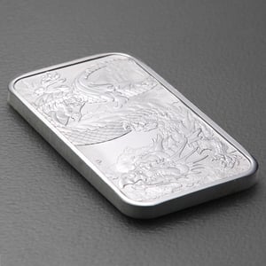 Silber Münzbarren 1oz "Rectangular Dragon" 2023 diff. (Australien) - Miniaturansicht 3