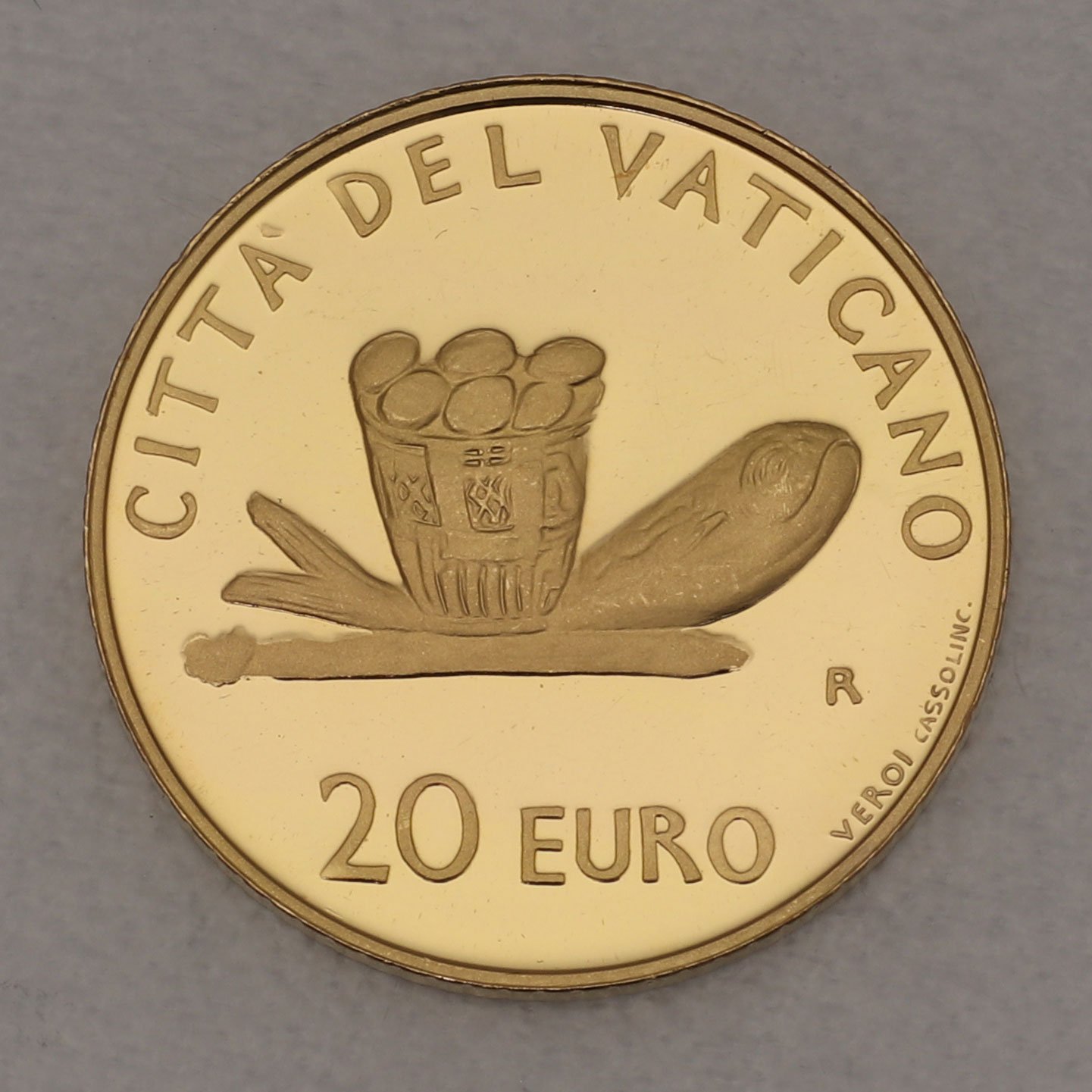 Goldmünze "20 Euro - 2007" Eucharistie (Vatikanstadt) - Hauptansicht
