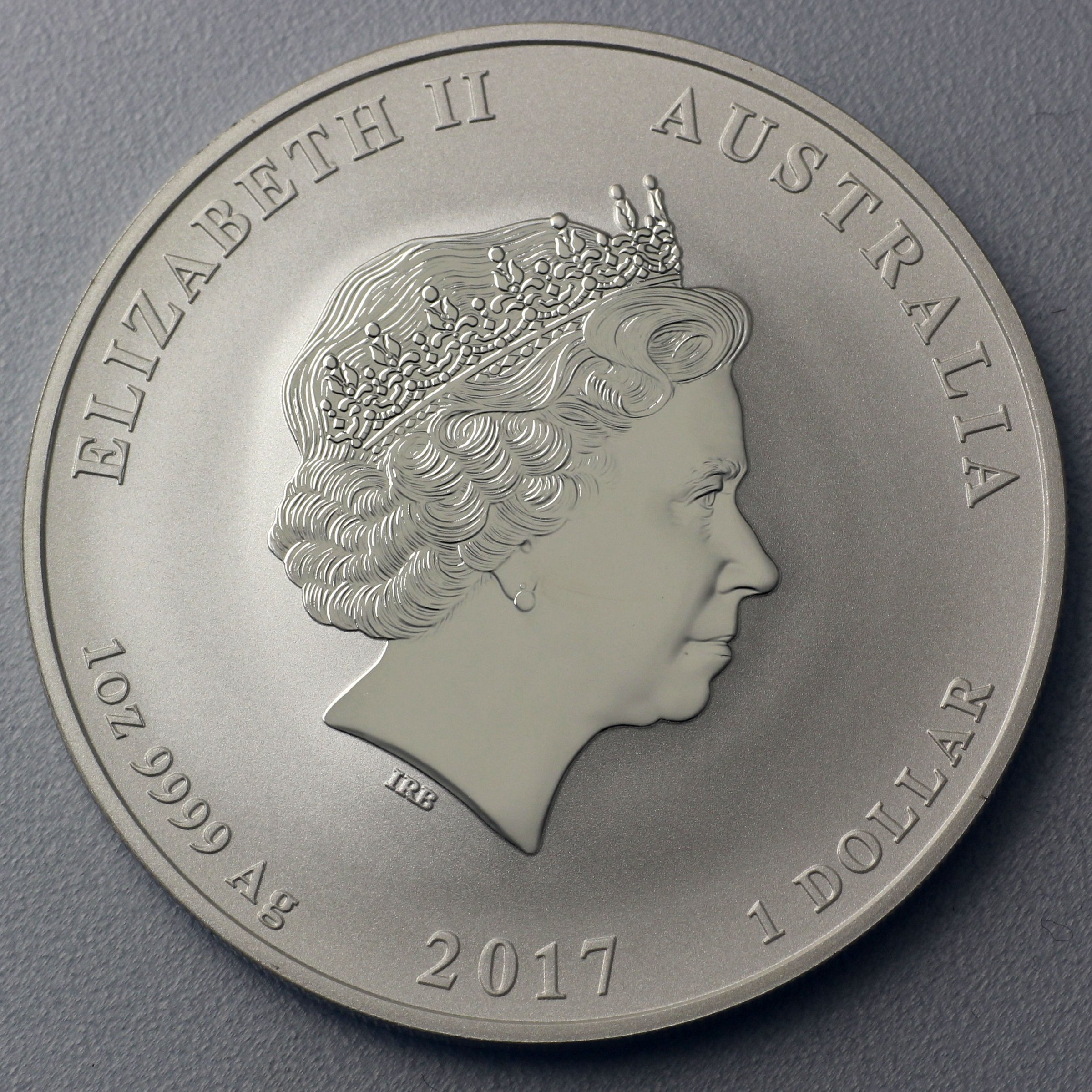Silbermünze 1oz "Hahn" 2017 Lunar II – Year of the Rooster (Australien) - Detailansicht 1