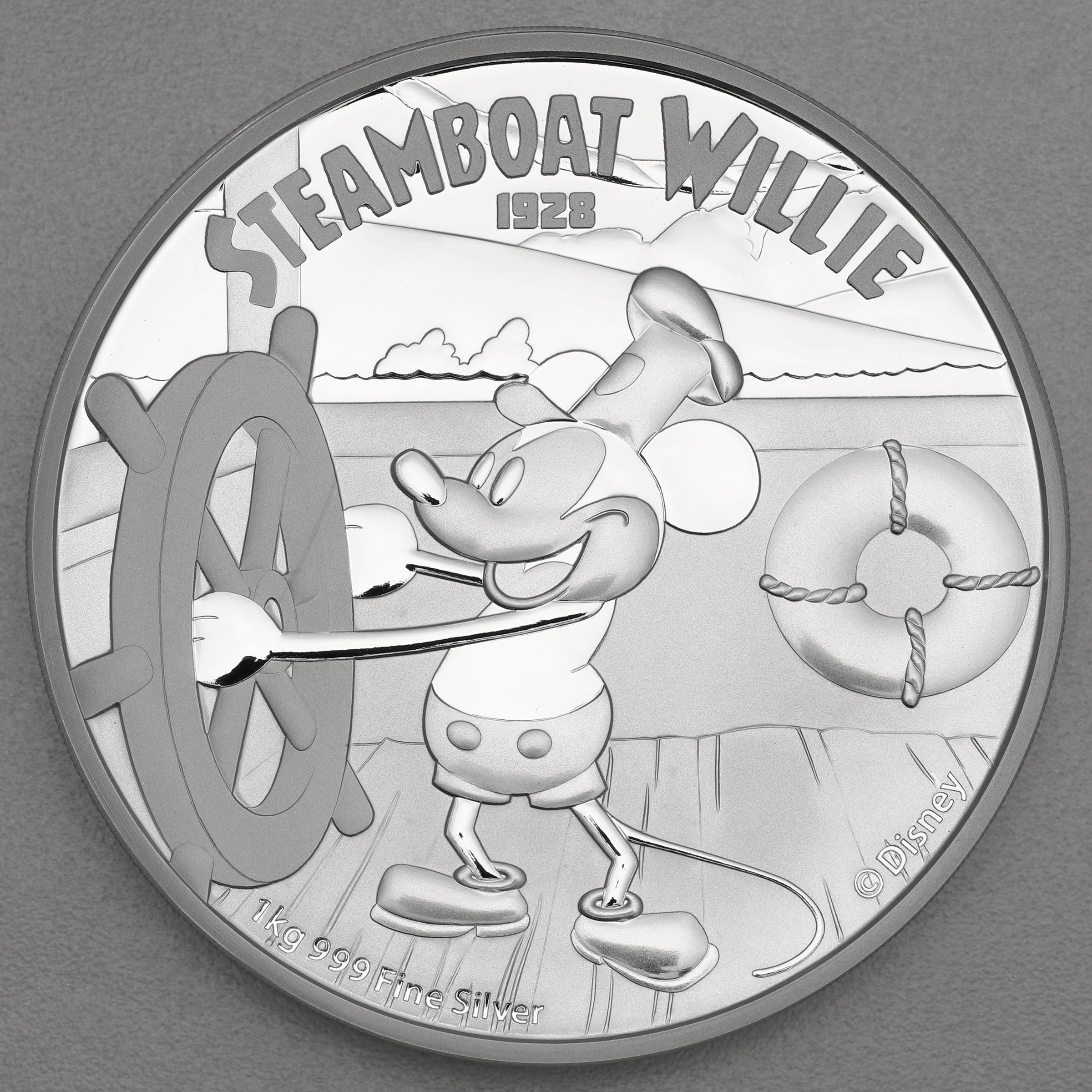 Silbermünze 1kg "Mickey Mouse" 2015 Steamboat Willie - Disney (Niue) - Hauptansicht