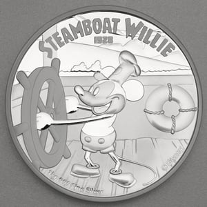 Silbermünze 1kg "Mickey Mouse" 2015 Steamboat Willie - Disney (Niue) - Hauptansicht