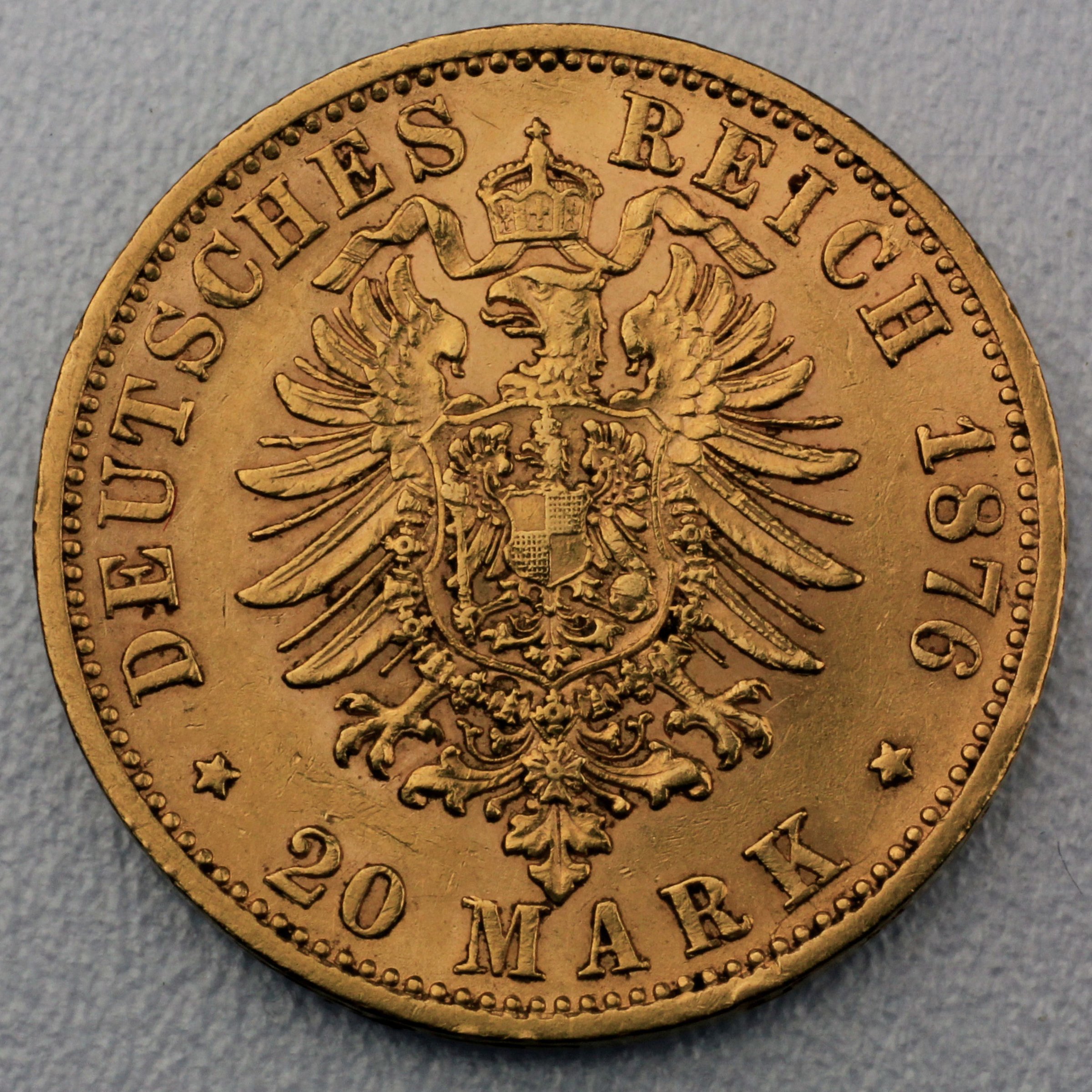 Goldmünze 20 Mark "Karl" (Württemberg) - Detailansicht 2
