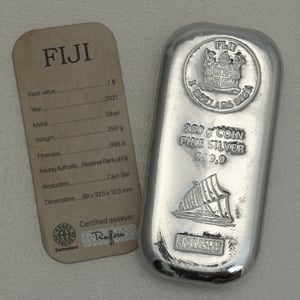 Münzbarren 250g "Fiji" (ARGOR-HERAEUS) gegossen - Miniaturansicht 2